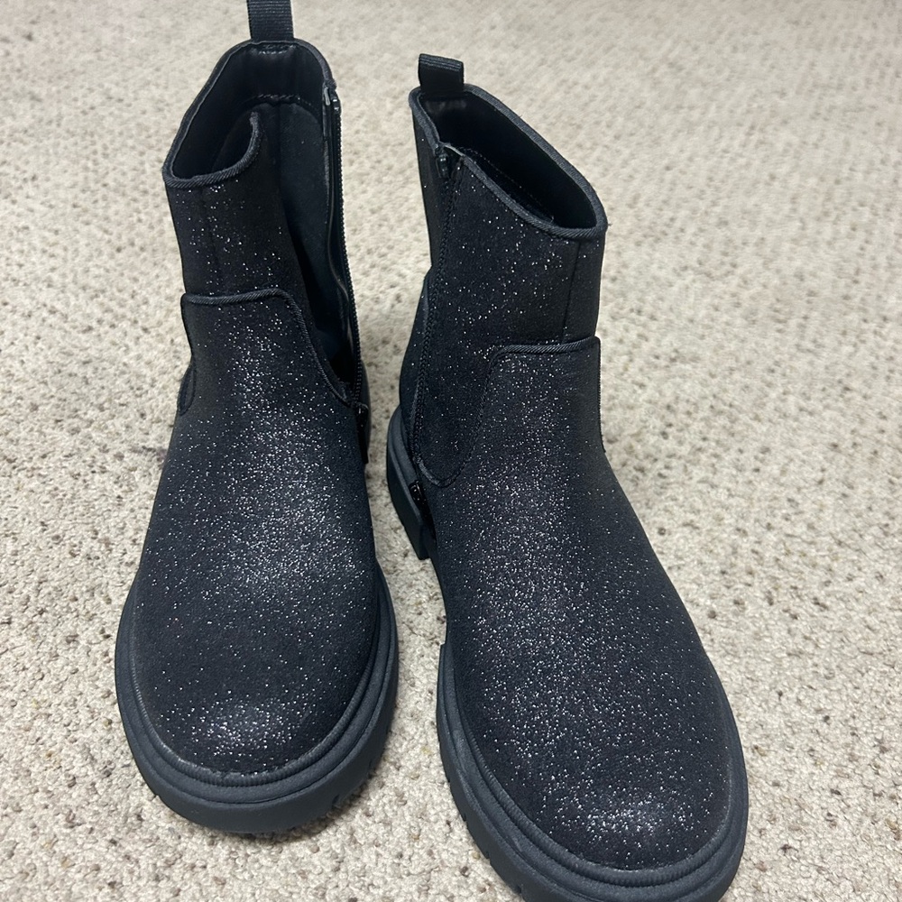 Sparkly Black Kids Boots